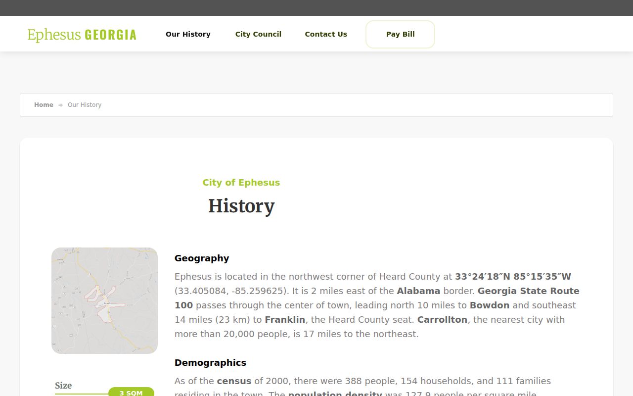 Ephesus court records city history and location page