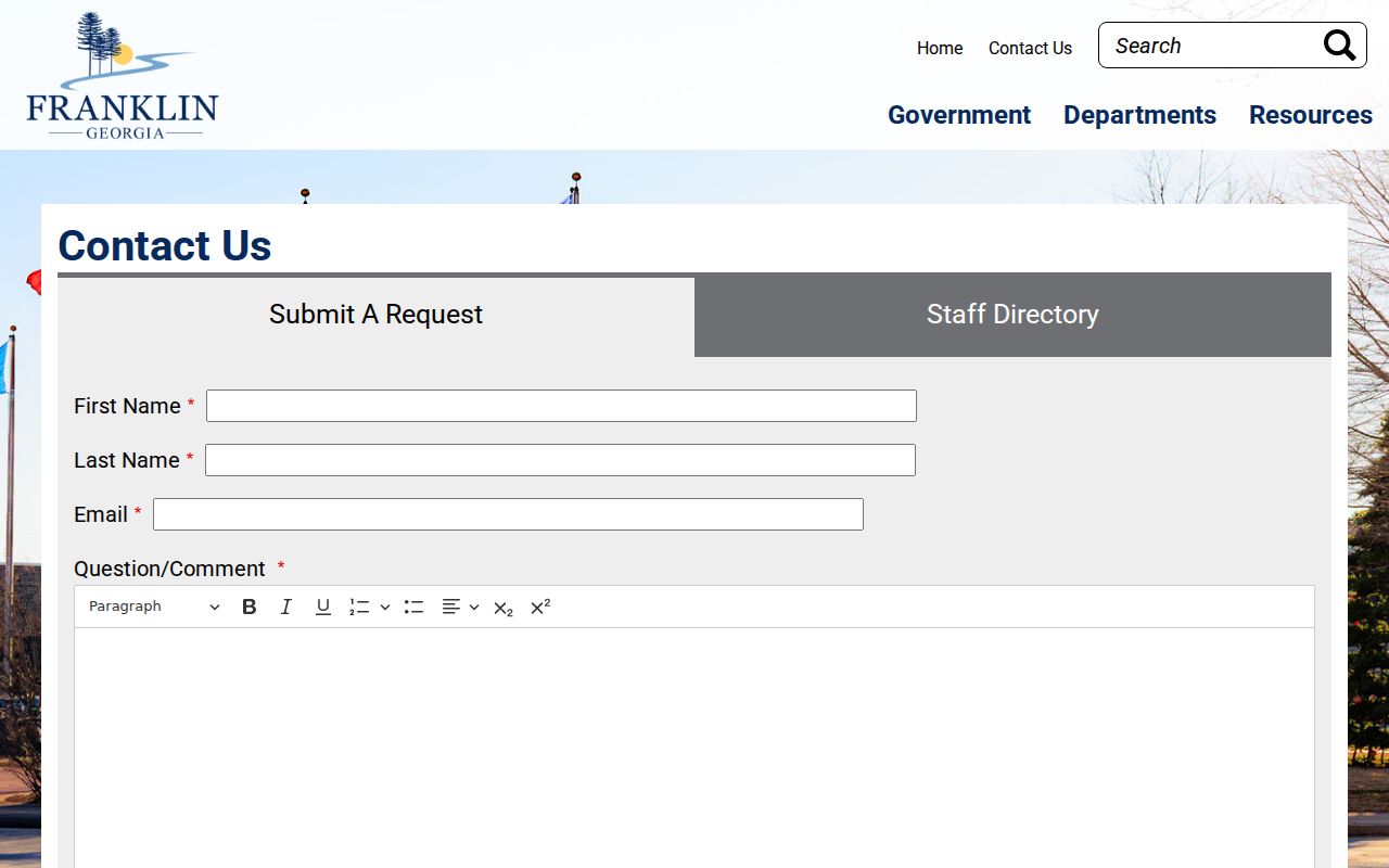 Franklin court records municipal clerk contact route
