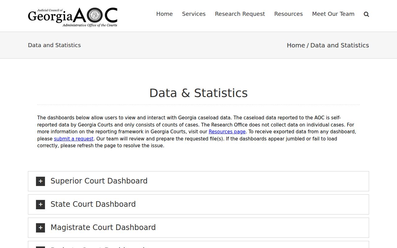 Georgia court statistics compared with Heard County court dockets
